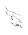 Jeep Cherokee Wiper Pivot Diagram - 68197133AB