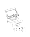 2020 Dodge Grand Caravan Tailgate Handle Diagram - 1UT61SBMAA