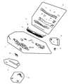 Chrysler Sebring Dash Panels Diagram - 5076289AD