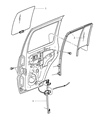 Jeep Liberty Window Regulator Diagram - 55360035AH