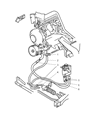 Dodge Dakota Power Steering Hose Diagram - 52038945