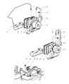 2005 Jeep Grand Cherokee ABS Control Module Diagram - 5140725AA