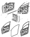 Dodge Weather Strip Diagram - 55112377AB