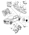 2015 Chrysler 300 Car Speakers Diagram - 68093123AD