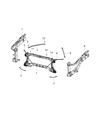 Ram Radiator Support Diagram - 68370587AA