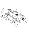 Dodge Dart Sun Visor Diagram - 1UR55DX9AB