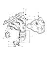 2005 Chrysler Sebring Exhaust Nut Diagram - MR212302