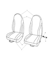 2001 Dodge Dakota Seat Cover Diagram - TG291L5AA