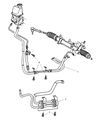 Dodge Neon Power Steering Hose Diagram - 5290977AE