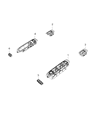 Jeep Compass Power Window Switch Diagram - 6BZ28LXHAA