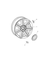 2007 Chrysler Crossfire Wheel Cover Diagram - 68045295AA