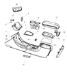 Chrysler 200 Center Console Base Diagram - 1UP56DX9AA