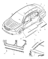 2008 Chrysler Sebring Door Seal Diagram - 5303660AC