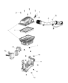 Ram Air Filter Diagram - 68319604AA