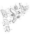 Dodge Avenger Timing Cover Diagram - 68000813AA