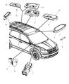 Dodge Journey Dome Light Diagram - 5023945AA
