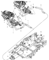 Chrysler Aspen Muffler Diagram - 52855949AA