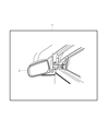 2008 Dodge Durango Car Mirror Diagram - 55078075AI