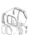 Ram Dakota Weather Strip Diagram - 55359445AD