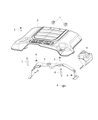 Ram Engine Cover Diagram - 5281553AA