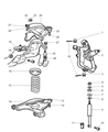Dodge Ram 3500 Control Arm Diagram - 52106678AA