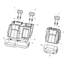 2022 Ram 1500 Classic Seat Cover Diagram - 6QS83XDBAA