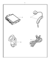 Ram C/V Parking Assist Distance Sensor Diagram - 82212465