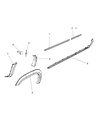 2011 Ram Dakota Door Moldings Diagram - 55077174AD