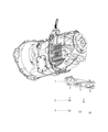 Ram 4500 Transmission Mount Diagram - 52121773AB
