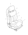 2004 Chrysler Sebring Seat Cushion Diagram - UK991T5AA