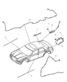 2007 Dodge Magnum Antenna Diagram - 56038651AB