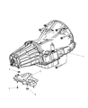 2006 Dodge Ram 1500 Transmission Mount Diagram - 55366616AC
