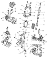 Chrysler Sebring Front Cross-Member Diagram - 4764448AD