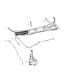 Dodge Challenger Windshield Washer Nozzle Diagram - 68260442AB