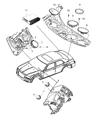 2014 Jeep Grand Cherokee Car Speakers Diagram - 68043032AB