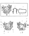 2007 Chrysler Pacifica Timing Cover Diagram - 68001673AB