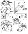 Dodge Magnum Weather Strip Diagram - UW64BD1AA