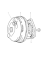 2003 Jeep Liberty Brake Booster Diagram - 5072521AA