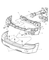 2005 Dodge Dakota Bumper Diagram - 5JL34TZZAD