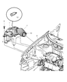 Dodge Caravan Air Intake Coupling Diagram - 4861414AA