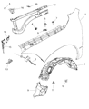 Ram Fender Diagram - 68054339AG