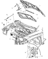 Jeep Compass Hood Diagram - 68079255AE