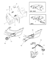 Dodge Side Marker Light Diagram - 5288895AB