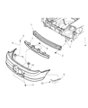 2004 Dodge Neon Bumper Diagram - 5012902AD