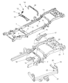 Dodge Durango Front Cross-Member Diagram - 52058897