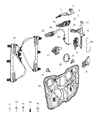 Jeep Cherokee Window Regulator Diagram - 68227254AB