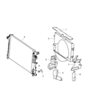 2008 Dodge Sprinter 2500 Fan Shroud Diagram - 68013659AA
