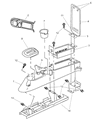 Chrysler Prowler Center Console Base Diagram - MT47LAZ