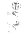 Jeep Cherokee ABS Control Module Diagram - 68225335AA