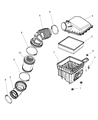 2007 Dodge Ram 2500 Air Duct Diagram - 53032944AD